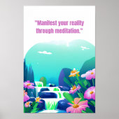 フローラは瞑想を通して現実を明らかにする ポスター (正面)