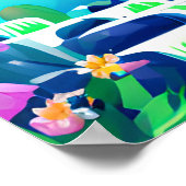 フローラは瞑想を通して現実を明らかにする ポスター (角)