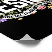 フローラは私の大統領のアンチトランプに抵抗しない ポスター (角)