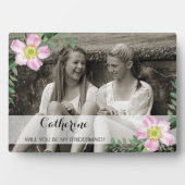 フローラは私の花嫁の付き添いの写真立て フォトプラーク (正面)