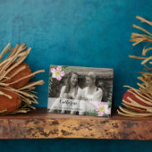 フローラは私の花嫁の付き添いの写真立て フォトプラーク (側面)