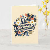 フローラは私の花嫁の提案か カード (黄色い花)