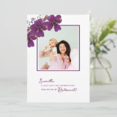 フローラは私の花嫁の提案の写真になる 招待状 (スタンド正面)