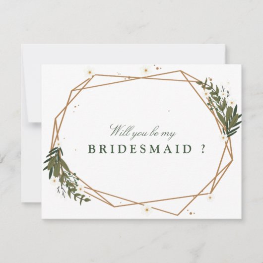 フローラは私の花嫁カードか サンキューカード (正面)