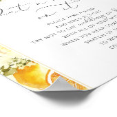 フローラは花嫁のポスターを言わないブライダルシャワー ポスター (角)