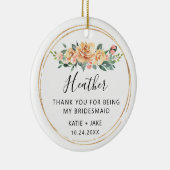 フローラは花嫁をしてくれてありがとう セラミックオーナメント (右)