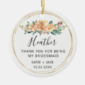 フローラは花嫁をしてくれてありがとう セラミックオーナメント (正面)