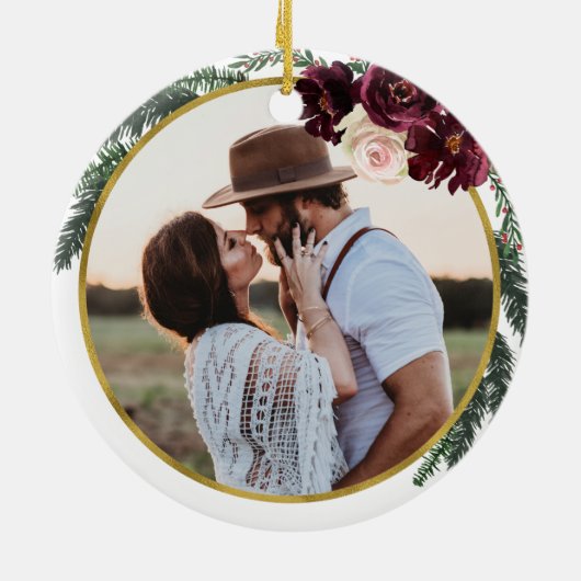 フローラは花嫁をしてくれてありがとう セラミックオーナメント (裏面)