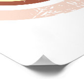 フローラは赤い花とハミングバードで渦巻く ポスター (角)