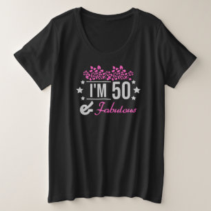 フローラは50歳で素晴らしいことわざ プラスサイズTシャツ