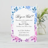 フローラひな形の表示 招待状 (スタンド正面)