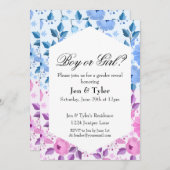 フローラひな形の表示 招待状 (正面/裏面)