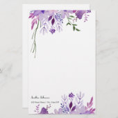 フローラひな形 便箋 (正面/裏面)