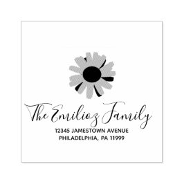 フローラひまわりスクリプトアドレス ラバースタンプ