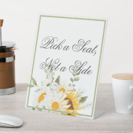 フローラひまわりデイジー – サイドではなくシートを選択 台座サイン