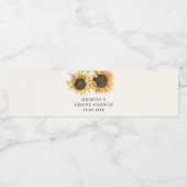 フローラひまわりブライダルシャワー ペットボトルラベル (シングルラベル)