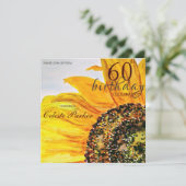 フローラひまわりマイルストーン誕生日 招待状 (スタンド正面)