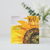 フローラひまわりマイルストーン誕生日 招待状 (スタンド正面)