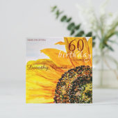 フローラひまわりマイルストーン誕生日 招待状 (スタンド正面)