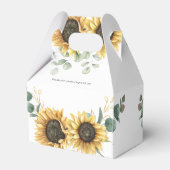 フローラひまわりユーカリブライダルシャワー フェイバーボックス (裏面サイド)