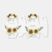 フローラひまわりユーカリブライダルシャワー フェイバーボックス (折り畳みなし)