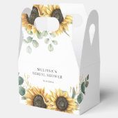 フローラひまわりユーカリブライダルシャワー フェイバーボックス (オープン)