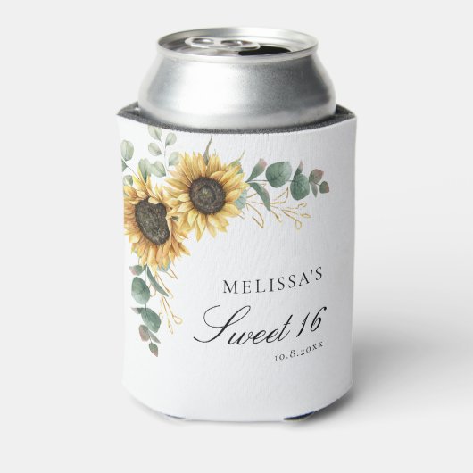 フローラひまわりユーカリプトゥススウィート16パーティー 缶クーラー (缶裏面)