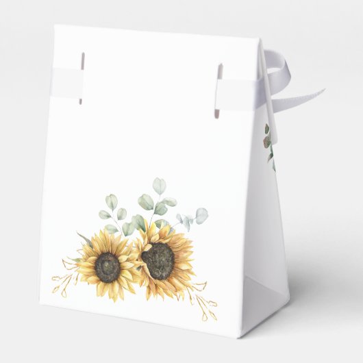 フローラひまわりユーカリ文字ブライダルシャワー フェイバーボックス (裏面サイド)