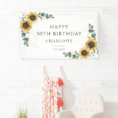 フローラひまわりユーカリ50誕生日 横断幕 (インサイチュ)