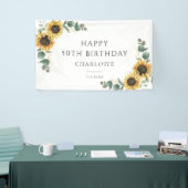 フローラひまわりユーカリ50誕生日 横断幕 (トレードショー)