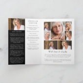 フローラひまわり写真折り畳みメモリアル葬儀 プログラム (内部)