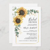 フローラひまわり植物性ブライダルシャワー 招待状 (正面/裏面)