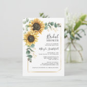 フローラひまわり植物性ブライダルシャワー 招待状 (スタンド正面)