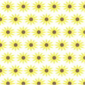 フローラひまわり模様黄金色の花 シール (正面)