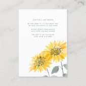 フローラひまわり水の色の移動の発表 名刺 (裏面)