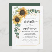 フローラひまわり水彩確認 招待状 (正面/裏面)