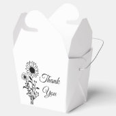 フローラひまわり白黒結婚ズサンキュー フェイバーボックス (オープン)