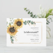 フローラひまわり私の花嫁カード 招待状 (スタンド正面)