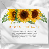 フローラひまわり素朴赤ちゃんシャワーベビー エンクロージャーカード