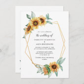フローラひまわり緑結婚植物園 招待状 (正面/裏面)