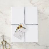 フローラひまわり緑50誕生日 ギフトタグ (より糸付き)