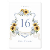 フローラひまわり青あじさいクレスト テーブルナンバー (裏面)