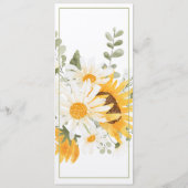 フローラひまわり&デイジーメニュー プログラム (裏面)