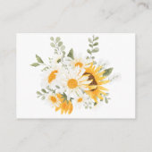 フローラひまわりRSVPカードエンクロージャカード エンクロージャーカード (裏面)