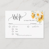 フローラひまわりRSVPカードエンクロージャカード エンクロージャーカード (正面)