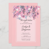 フローラほこりっぽいバラリハーサルディナー 招待状 (正面/裏面)