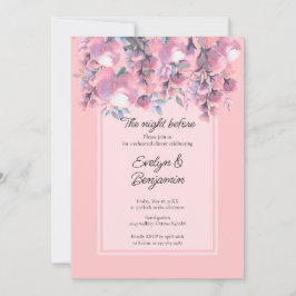 フローラほこりっぽいバラリハーサルディナー 招待状