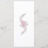 フローラほこりっぽいバラ赤面ブルゴーニュ結婚のメニュー メニュー (裏面)