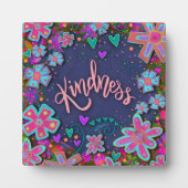 フローラやる気を起こさせるハートの親切な感性 フォトプラーク (正面)