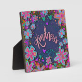 フローラやる気を起こさせるハートの親切な感性 フォトプラーク (正面)